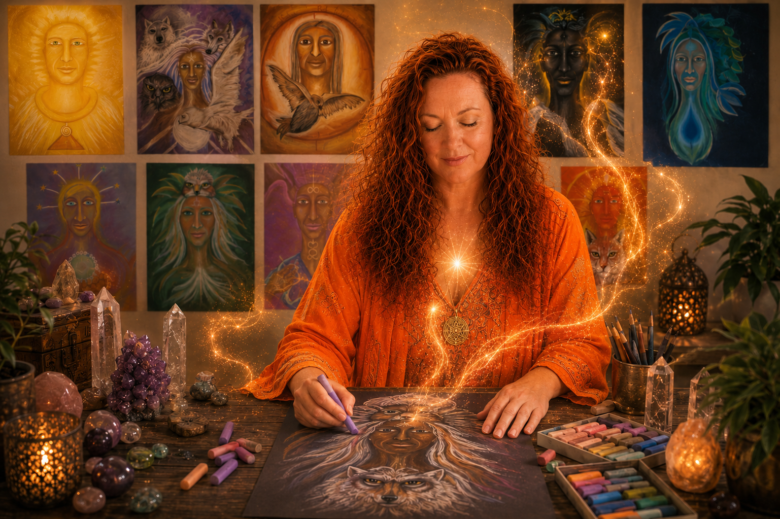 Spirit Guide Drawing session
